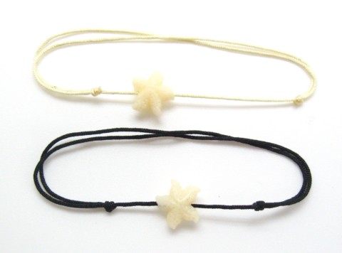 Bracelet avec étoile de mer en résine