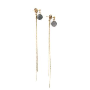 Boucles d'oreilles Charlotte labradorite
