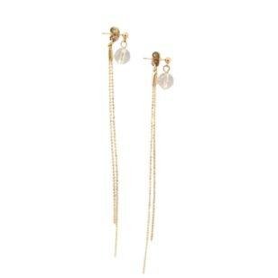 Boucles d'oreilles Charlotte cristal de roche