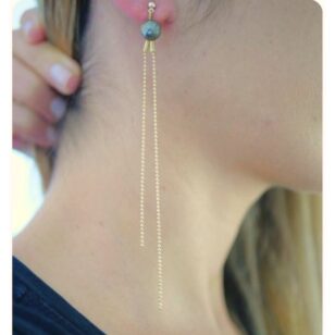 Boucles d'oreilles Charlotte pyrite