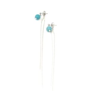 Boucles d'oreilles Charlotte turquoise