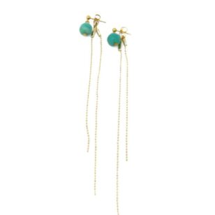 Boucles d'oreilles Charlotte chrysoprase