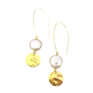 Boucles d'oreilles Gemma perle d'eau douce