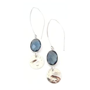 Boucles d'oreilles longues Gemma iolite
