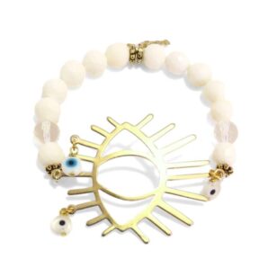 Bracelet élastique Ibiza blanc