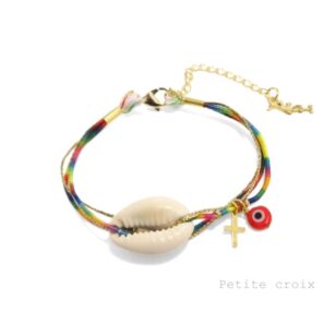Bracelet ou chaine de cheville brésilien cauri naturel Ibiza