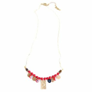 Ras de cou Ibiza Corail bambou et oeil de tigre