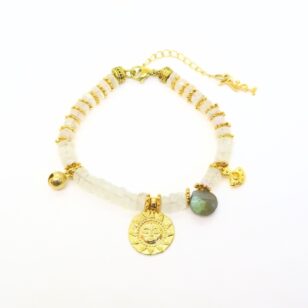 Bracelet Ananda Labradorite Blanche