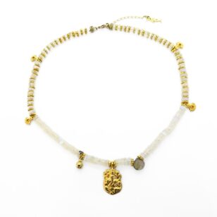 Ras de cou Ananda Labradorite Blanche