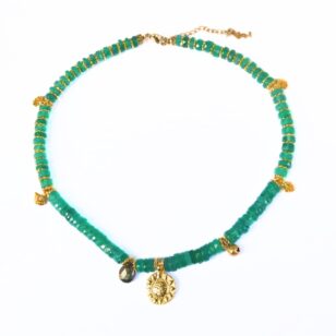 Ras de cou Ananda Onyx vert