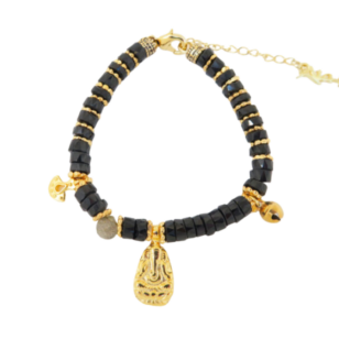 Bracelet Ananda Spinelle noire