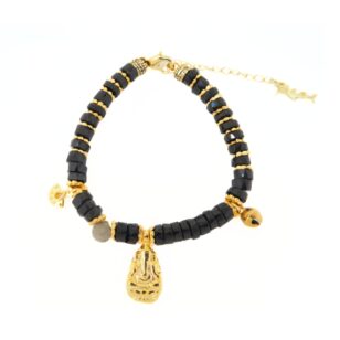 Bracelet Ananda Spinelle noire