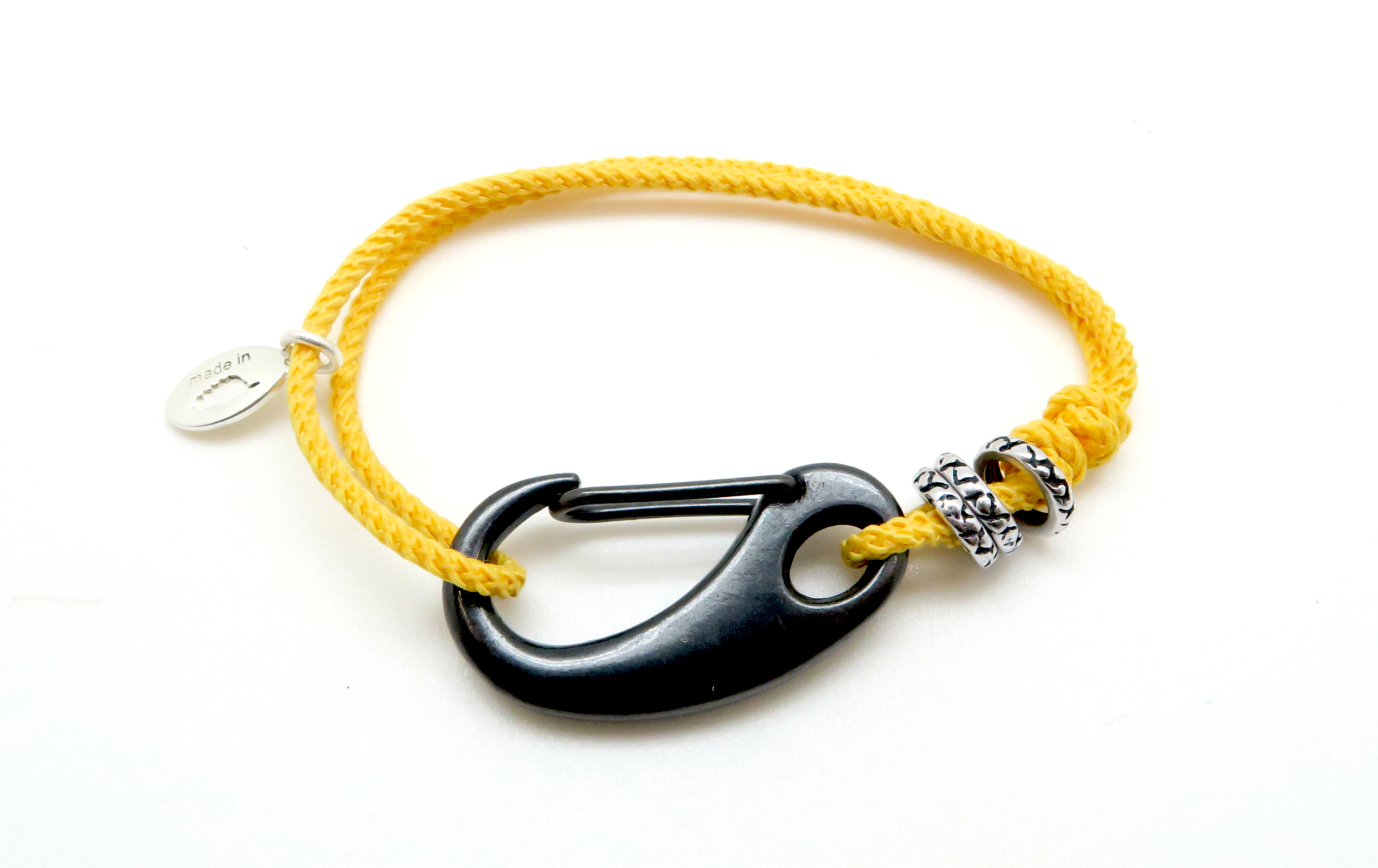 Bracelet Trek mousqueton jaune