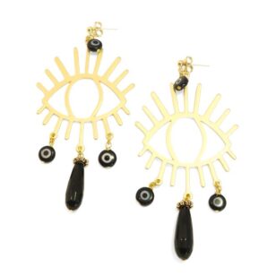 Boucles d'oreilles Ibiza Onyx