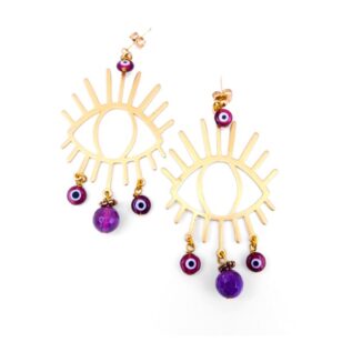 Boucles d'oreilles Ibiza Améthyste