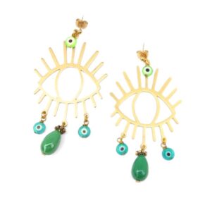 Boucles d'oreilles Ibiza Vertes