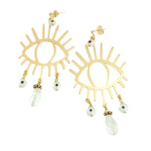 Boucles d'oreilles Ibiza Cristal de roche
