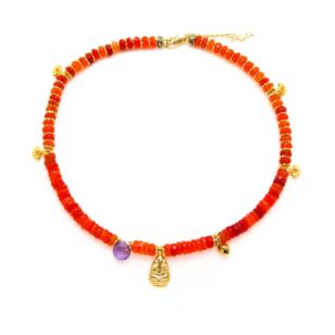 Ras de cou Ananda Cornaline