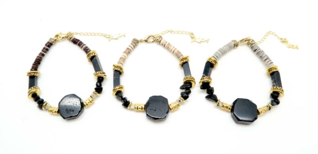 Bracelet Yna Onyx noir – Image 2