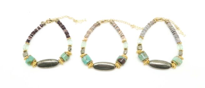 Bracelet Yna Pyrite – Image 2