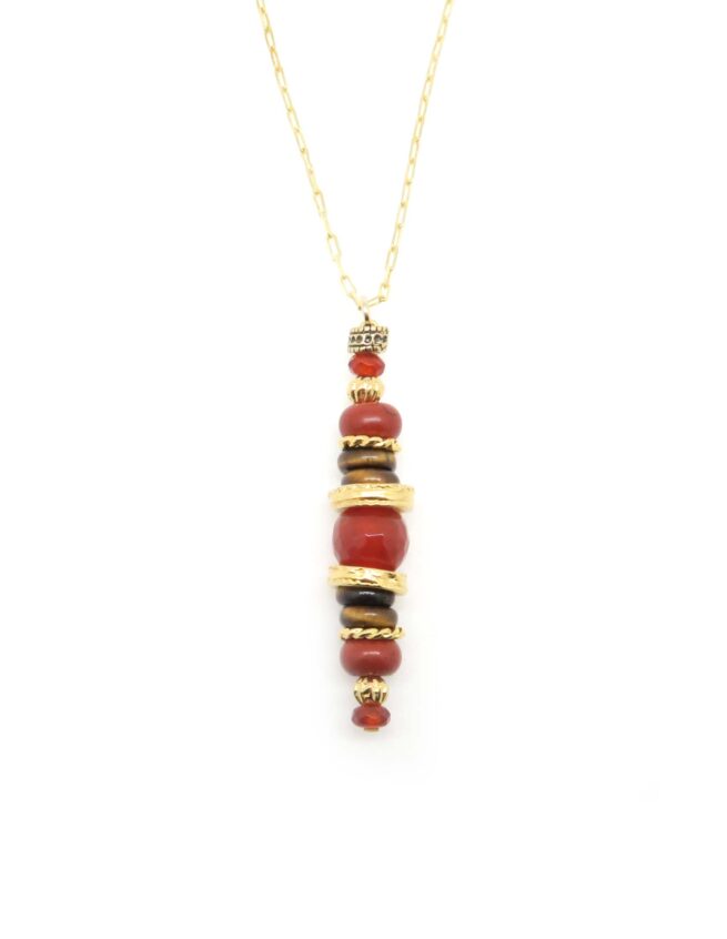 Collier totem Yna Cornaline