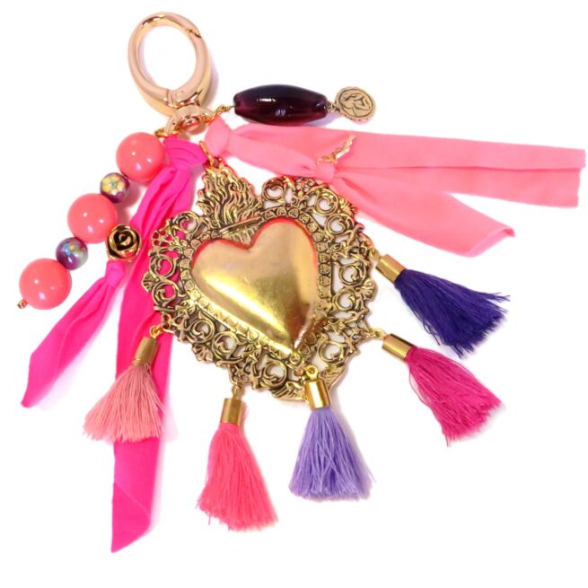 Porte Clés Coeur Exvoto Nadia