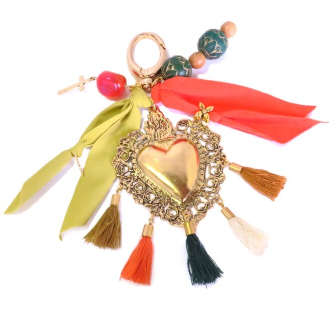 Porte Clés Coeur Exvoto Nadia