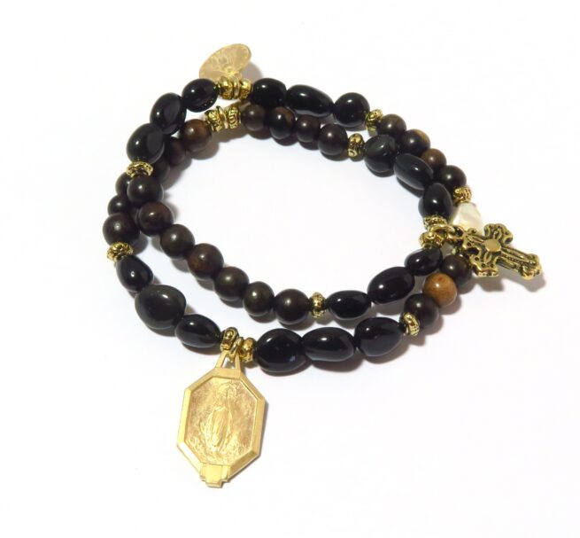 Bracelet élastique obsidienne Maddalena