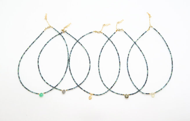 Ras de cou Joséphine Tourmaline bleue – Image 7