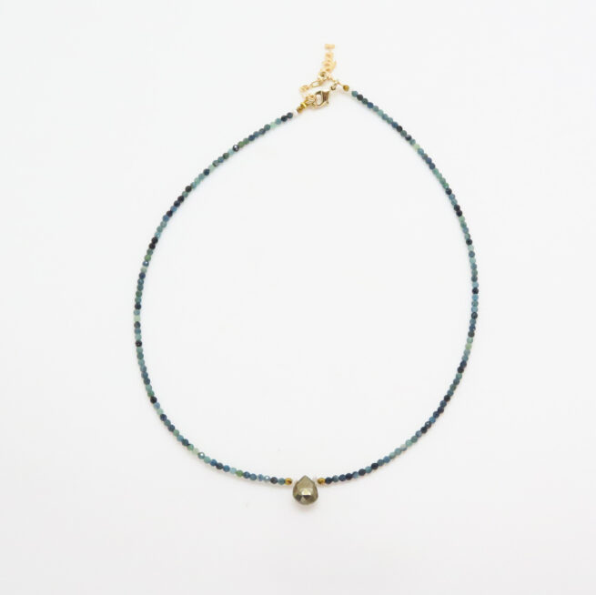 Ras de cou Joséphine Tourmaline bleue – Image 3