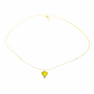 Ras de cou lurex Romy jaune