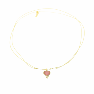 Ras de cou lurex Romy rose