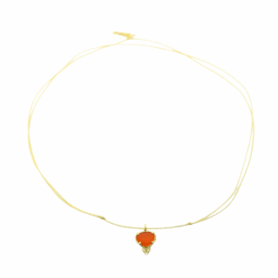 Ras de cou lurex Romy orange