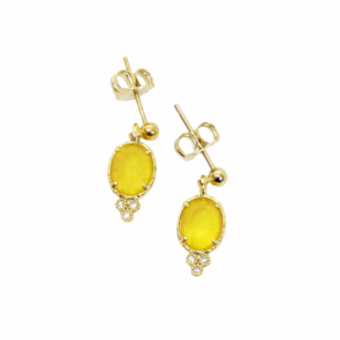 Boucles d’oreilles Romy jaune