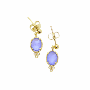 Boucles d’oreilles Romy lila