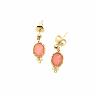 Boucles d’oreilles Romy rose
