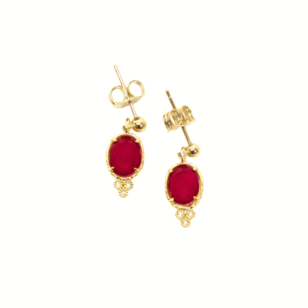 Boucles d’oreilles Romy rouge