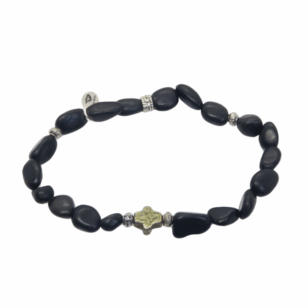 Bracelet en pierre Maddalena onyx mat