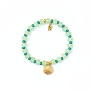 Bracelet Cocktail jade vert d'eau et vert