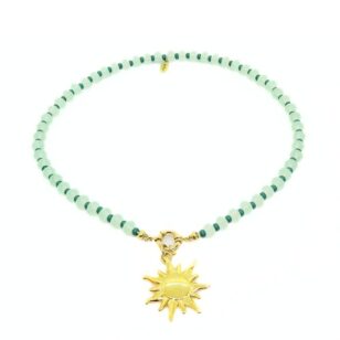 Ras de cou Cocktail jade vert d'eau et vert