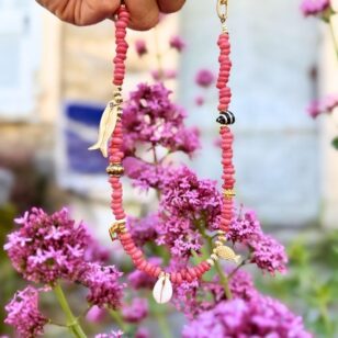 Ras de cou Acqua rose bonbon