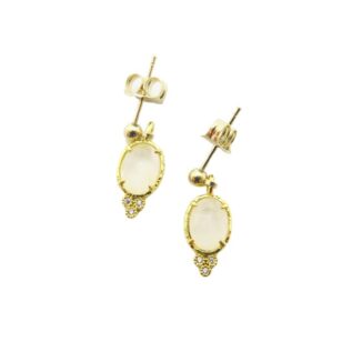 Boucles d’oreilles Romy blanc