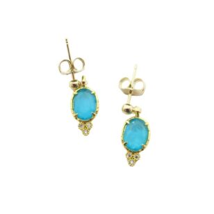 Boucles d’oreilles Romy turquoise
