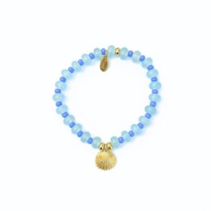 Bracelet Cocktail jade ciel et bleu lavande