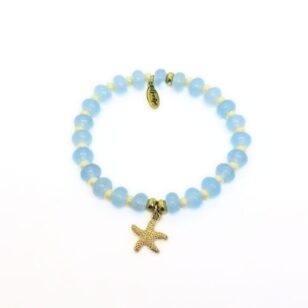 Bracelet Cocktail jade ciel et nacre