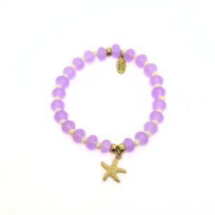 Bracelet Cocktail jade lilas et nacre