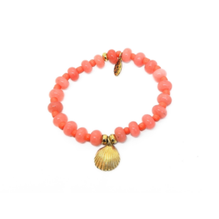 Bracelet Cocktail jade pamplemousse et orange