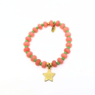 Bracelet Cocktail jade pamplemousse et vert