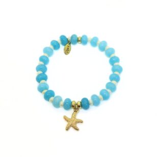 Bracelet Cocktail jade turquoise et nacre