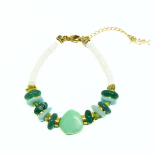 Bracelet Chrysoprase et amazonite